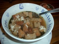 チェコ料理 ガーリックスープ